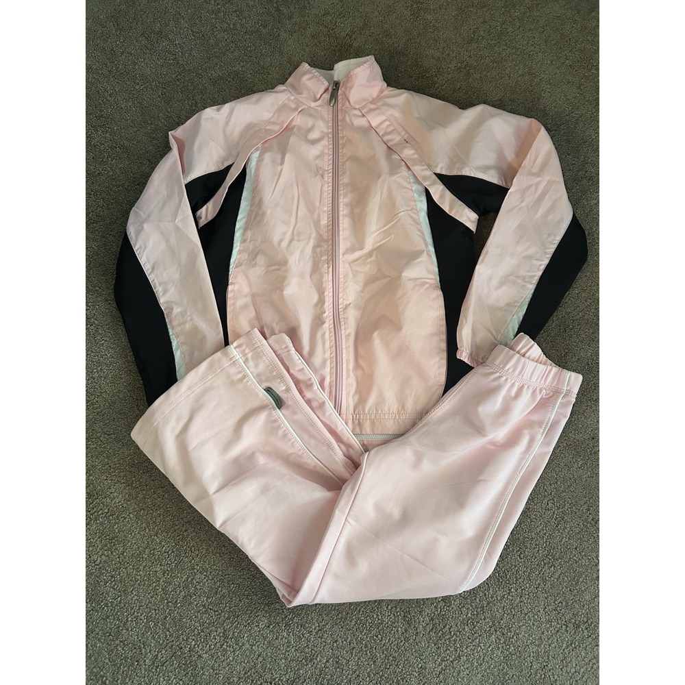 Vintage Y2K matching Hanes Sport windbreaker tracksuit set Size Youth Small 6X